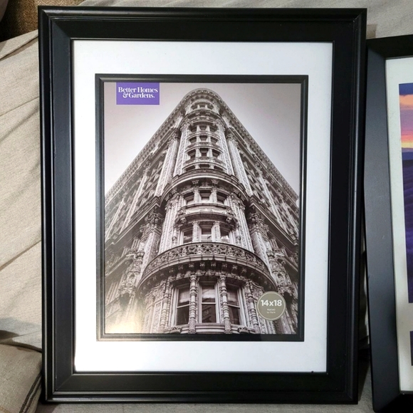 Better Homes and Gardens Beveled Black 14x18 Matted to 11x14 Frame - Picture 2 of 8